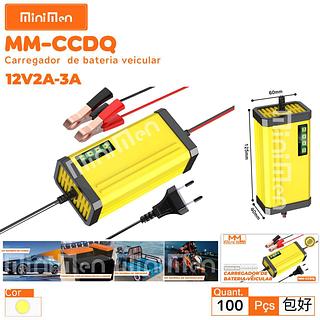 CARREGADOR DE BATERIA VEICULAR 12V2A-3A CHARGER MINIMEN