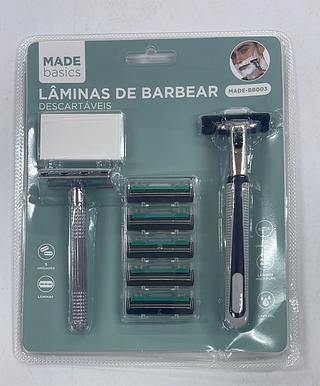 LÂMINAS DE BARBEAR DESCARTAVEIS MADE BASIC