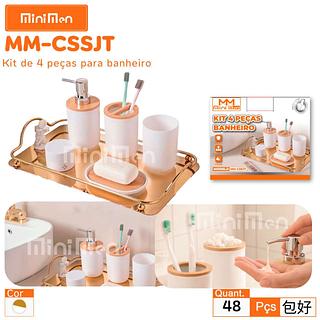 KIT DE 4 PECAS PARA BANHEIRO MINIMEN