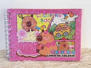 CADERNO COLORING BOOK CAPYBARA LIVRO DE COLORIR