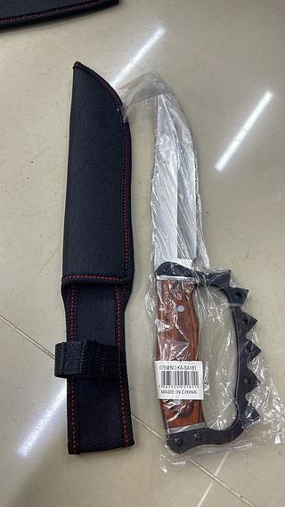 FACA PARA CAMPING CAÇA E PESCA AÇO INOX RESISTENTE KAPBOM