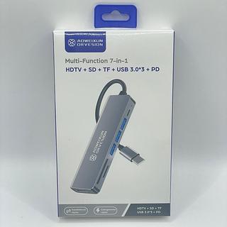 MULTI-FUNCTION 7IN1 HDTV+SD+TF+USB3.0+PD ADWEIXUN DR VESION
