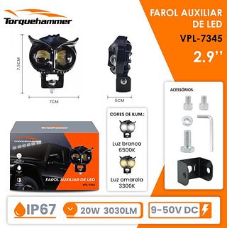 LUMINARIA DE LED CONFECCIONADO EM ALUMINIO TORQUEHAMMER