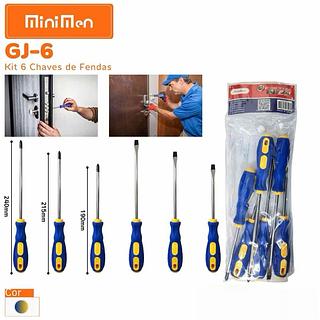 KIT DE CHAVE DE FENDAS 4 PEÇAS MINIMEN