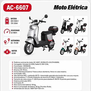 MOTO ELÉTRICA MODELO PLUG AND MOVE DAKAR 600W AT-PJ