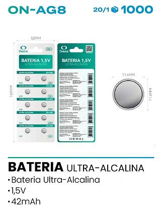 BATERIA ULTRA-ALCALINA 1,5V ONISTEK