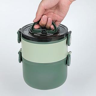 LANCHEIRA PORTATIL DE DUPLA CAMADA 1600ML MADE BASICS