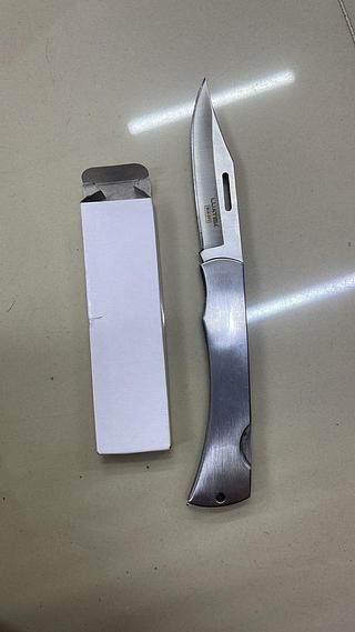 CANIVETE INOX COM CLIP DE BOLSO LUATEK