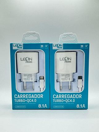 CARREGADOR TURBO+QC4.0 8.1A 1USB LEON GTS
