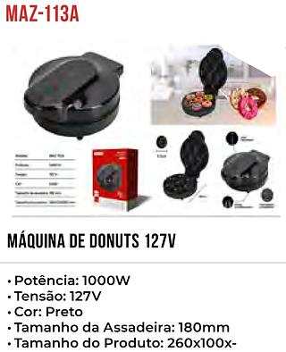 MAQUINA DE DONUTS 1000W 127V TOMATE