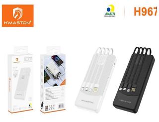 POWER BANK - PORTATIL COM CABO DE DADOS REMAVIVEL 10000MAH H'MASTON