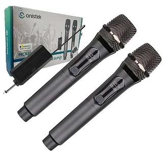 MICROFONE SEM FIO DUPLO RECARREGAVEL ONISTEK