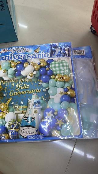 PACOTE DE BALÕES FELIZ ANIVERSARIO 64PCS MINIMEN