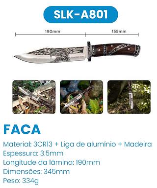 FACA PROFISSIONAL COM CABO DE MADEIRA ALTA PRECISÃO LUATEK