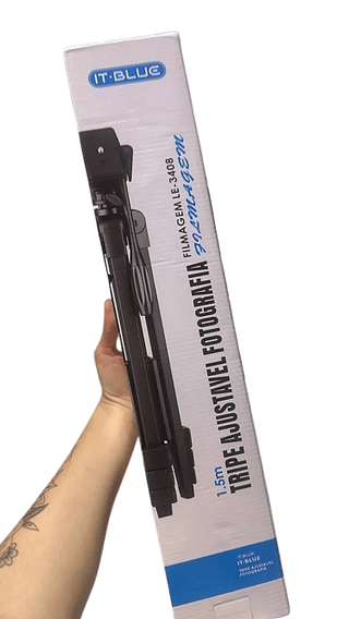 TRIPE AJUSTAVEL FOTOGRAFICO E FILMAGEM 1.5M IT-BLUE