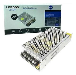 FONTE CHAVEADA TENSAO DE SAIDA 12VDC 15A 180W LEBOSS