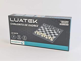 CONJUNTO DE XADREX TABULEIRO PEQUENO 32+1PÇ LUATEK