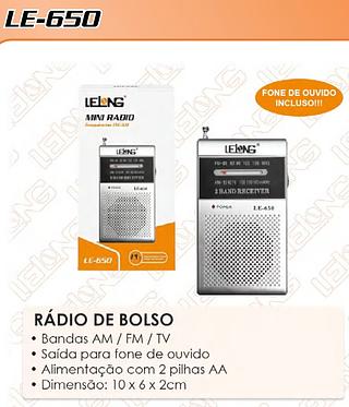 MINI RADIO AM\FM LELONG