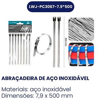 ABRACADEIRA DE ACO INOXIDAVEL LUATEK