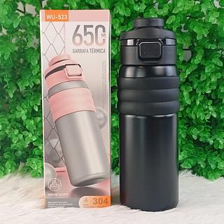 GARRAFA TÉRMICA 650ML AÇO INOXIDAVEL