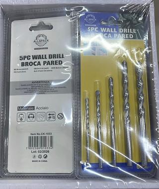 5PC WALL DRILL BROCA PARED ALLSPACK