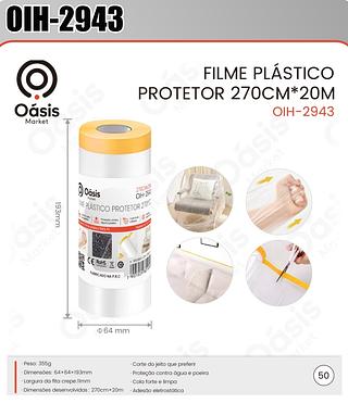 FILME PLASTICO PROTETOR 270*20 OASIS MARKET