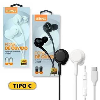 FONE DE OUVIDO TYPE-C ESTEREO DIGITAL DECODING LELONG