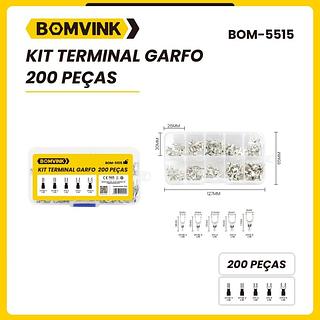 KIT TERMINAL ELETRICO 200PÇS BOMVINK