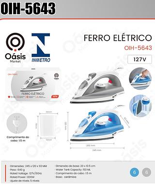 FERRO ELETRICO 127V OASIS MARKET