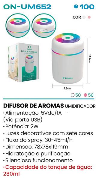 DIFUSOR DE AROMAS & UMIDIFICADOR ONISTEK