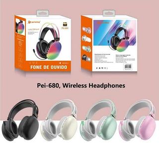 FONE DE OUVIDO WIRELESS 5.3 LUZES RGB SCI-FI PEINING