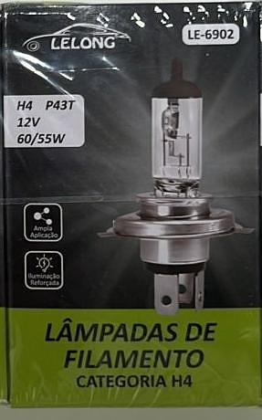 LÂMPADAS DE FILAMENTO CATEGORIA H4 LELONG