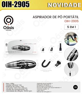 ASPIRADOR DE PÓ PORTATIL OASIS MARKET