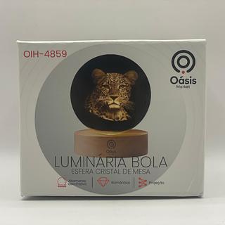 LUMINARIA BOLA ESFERA CRISTAL DE MESA OÀSIS MARKET