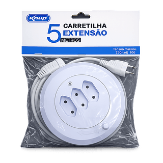 EXTENSÃO ELETRICA 3 TOMADAS 5M SAFELINE KNUP