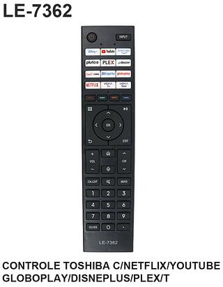 CONTROLE REMOTO TOSHIBA COM NETFLIX/YOUTUBE LELONG