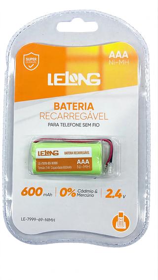 BATERIA RECARREGAVEL 600MAH LELONG MAX