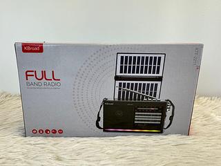 RADIO BAND FULL FM-AM SW USB SOLAR ENERGY KBROAD