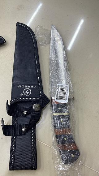 FACA ESPORTIVA/PARA CHURRASCO COM LÂMINA EM AÇO INOX KAPBOM