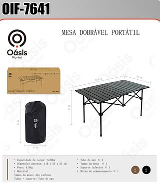 MESA DOBRÁVEL PORTÁTIL OÁSIS MARKET