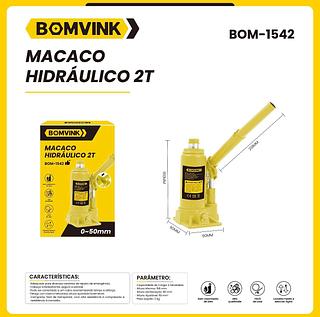 MACACO HIDRAULICO 2T 0~50MM BOMVINK