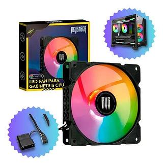COOLER LED FAN PARA GABINETE E CPU REVENGER