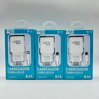 CARREGADOR TURBO+QC4.0 8.1A LEON PRIME