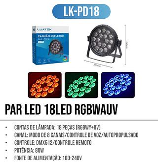 CANHÃO REFLETOR DE LED 18 ONISTEK