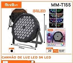 CANHÃO DE LUZ LED 54 LEDS MINIMEN