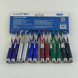MINI CHAVEIRO LASEER LED 12PÇS LUATEK