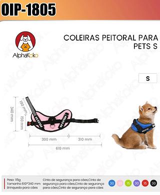 COLEIRAS PEITORAL PARA PETS S ALPHA KOKO