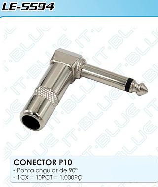 CONECTOR P10 90 GRAUS IT-BLUE