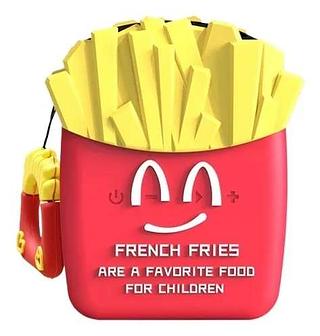 MINI CAIXA DE SOM ESTILO BATATA FRENCH FRIES SPEAKER VERDE