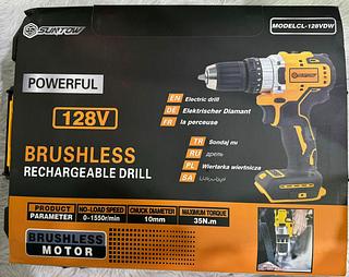 PARAFUSADEIRA 128V BRUSHLESS POWEFUL SUNTOW